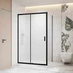 Душевой уголок RGW CL-133B (CL-13B + Z-03B) рифленое/черный