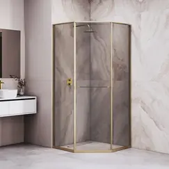 Душевой уголок RGW SV-82Gb "L/R" тонированное/золото