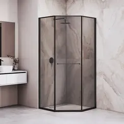 Душевой уголок RGW SV-82B "L/R" тонированное/черный
