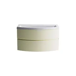 Тумба подвесная с раковиной Astra-Form Венеция 2.0 с 2 ящиками  бежевый матовый