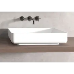 Раковина накладная ABBER Stein AS2629 белая матовая