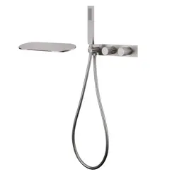 Смеситель ABBER Rund AF8731SP для ванны скрытого монтажа, сатин