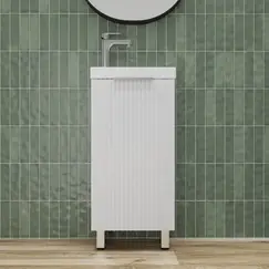 Тумба напольная/унив "СОЛО" с раковиной  (Como 40) Белый Софт