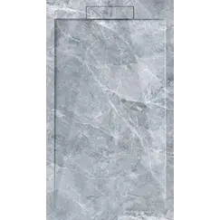 Поддон из искусственного камня ESBANO  ESP-LM128VG мрамор серый   120х80