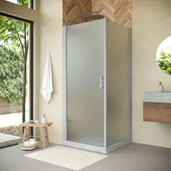 Душевой уголок Vegas-Glass EP-Fis NOVO EP-FIS NOVO h2000 L 80х100 стекло матовое профиль хром матовый без поддона