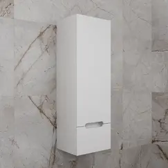 Колонна подвесная "Матис" 36 см, 1 ящик, Белый матовый, PLUS, ЭМАЛЬ