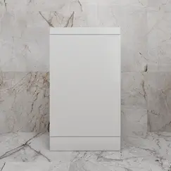 Тумба напольная "МОНО 50" с раковиной ASTI 50, белый глянец