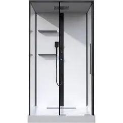 Душевая кабина Black&White G8037 80х110х215 с гидромассажем