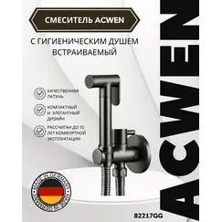 Душ гигиенический ACWEN 82217GG  графит