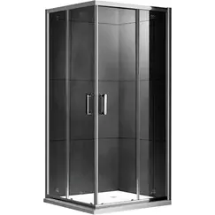 Душевой уголок Gemy Victoria квадратный поддон прозрачное стекло 100х100