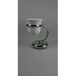 Stil Haus Giunone  настольный керамический стакан   хром
