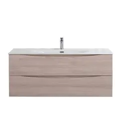 Тумба с раковиной подвесная BelBagno MARINO-CER-N Rovere Grigio