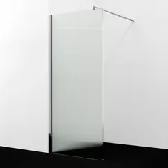 Душевая перегородка WasserKRAFT Rur 30W -FL ребристое/хром