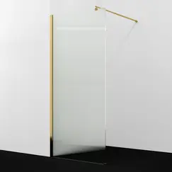 Душевая перегородка WasserKRAFT Rur 30W PG-FL ребристое/глянц.золото