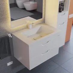 Тумба подвесная Uperwood Modul  белая матовая