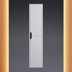 Шкаф-пенал подвесной Uperwood Modul 33х150 см, белый/графит