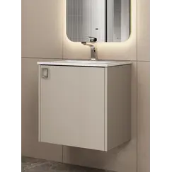 Тумба подвесная  Uperwood Aurora 50 см, бежевый матовый