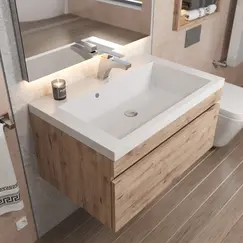 Тумба подвесная Uperwood Eva  Крафт Табачный, выдвижной ящик