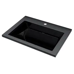 Раковина для ванной  Uperwood Infinity, черная глянцевая