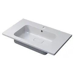 Раковина для ванной Uperwood Lagoon 80х48х14,2 см, белая глянцевая