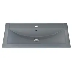 Раковина для ванной кварцевая Uperwood Foster Quartz  серая матовая (бетон)