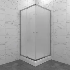 Душевое ограждение Triton "ВЕНТА-ХРОМ-ВЕЛЬВЕТ" низкий поддон