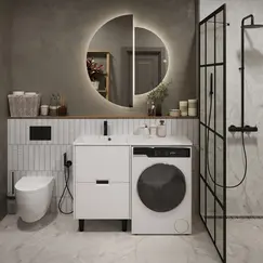 Тумба 1Marka Maid 38Н/58Н 2ящика белый