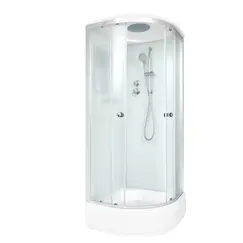 Душевая кабина DTO D278/D279 средний поддон, хром/ матовое