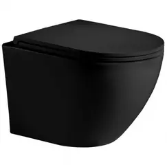 Унитаз подвесной WeltWasser Merzbach SK WW 004MT-BL черный матовый с сиденьем