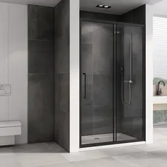 Душевая дверь ABBER Schwarzer Diamant прозрачное/черный