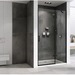 Душевая дверь ABBER Zart прозрачное/черный