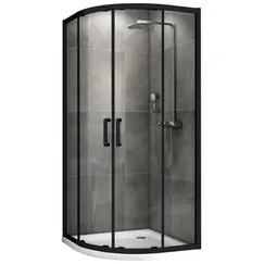 Душевой уголок ABBER Schwarzer Diamant прозр/черный
