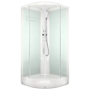 Душевая кабина четверть круга DOMANI-Spa Delight низкий поддон 90х90 см