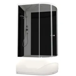 Душевая кабина DOMANI-Spa Delight 128 высокий поддон тонированное стекло 120х80 см