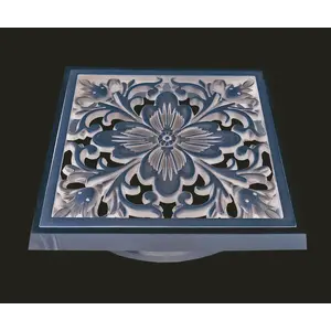 Насадка с рамкой и дизайн-решеткой Цветок  Bronze De Luxe