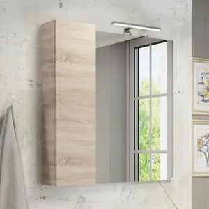 Зеркало-шкаф Comforty Тромсе, дуб сонома