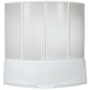 Шторка для ванны BAS Ирис / Империал 150х145  для угловых ванн