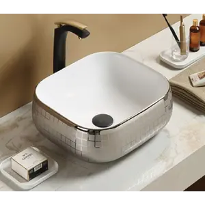 Раковина накладная прямоугольная CeramaLux NC C1068, 78321