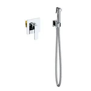 Смеситель встроенный с гигиеническим душем Timo Torne 4389/00SM