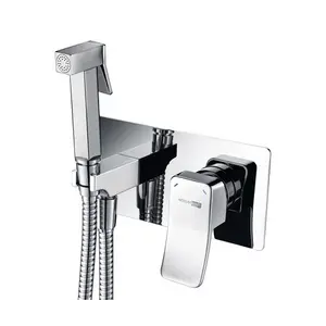 Встраиваемый смеситель для душа с гигиенической лейкой WasserKRAFT Aller 1060 10638