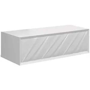 Тумба подвесная 1Marka  Glace White (низ)