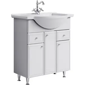 Тумба напольная AQWELLA Барселона с бельевой корзиной