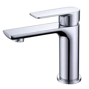 Смеситель ABBER Weiss Insel AF8010 для раковины, хром/белый/черный