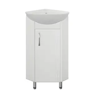 Тумба напольная угловая с раковиной Style Line Эко Стандарт Веер