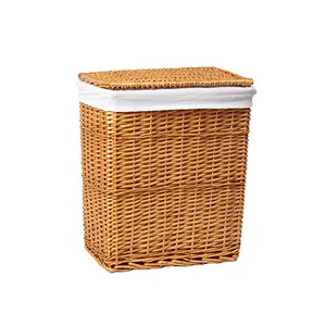 Плетеная корзина для белья с крышкой WasserKRAFT Ammer WB-370-L