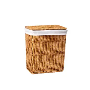 Плетеная корзина для белья с крышкой WasserKRAFT Ammer WB-370-М