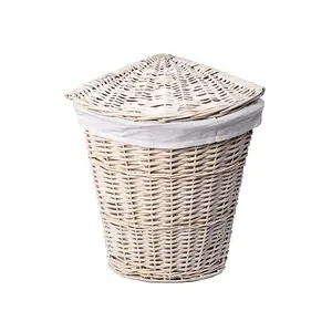 Плетеная корзина для белья с крышкой WasserKRAFT Vils WB-560-L