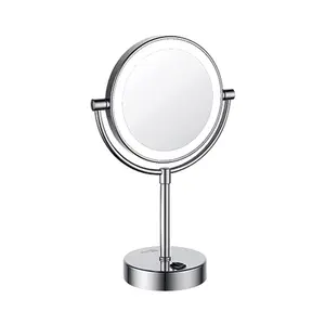 Зеркало с LED-подсветкой двухстороннее, стандартное и с 3-х кратным увеличением WasserKRAFT  K-1005