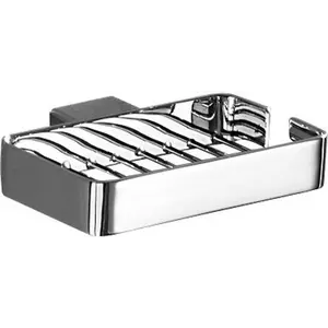 Gedy G-Lounge  настенная металлическая мыльница - решетка   хром