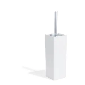 Stil Haus Living  напольный керамический ёрш   хром - белая керамика